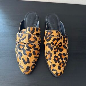 Banana Republic leopard mules